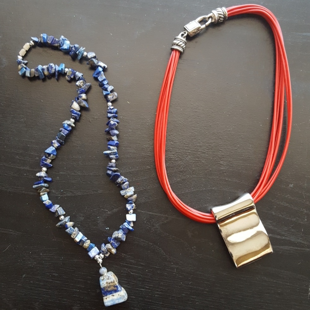 Red & Blue Necklaces